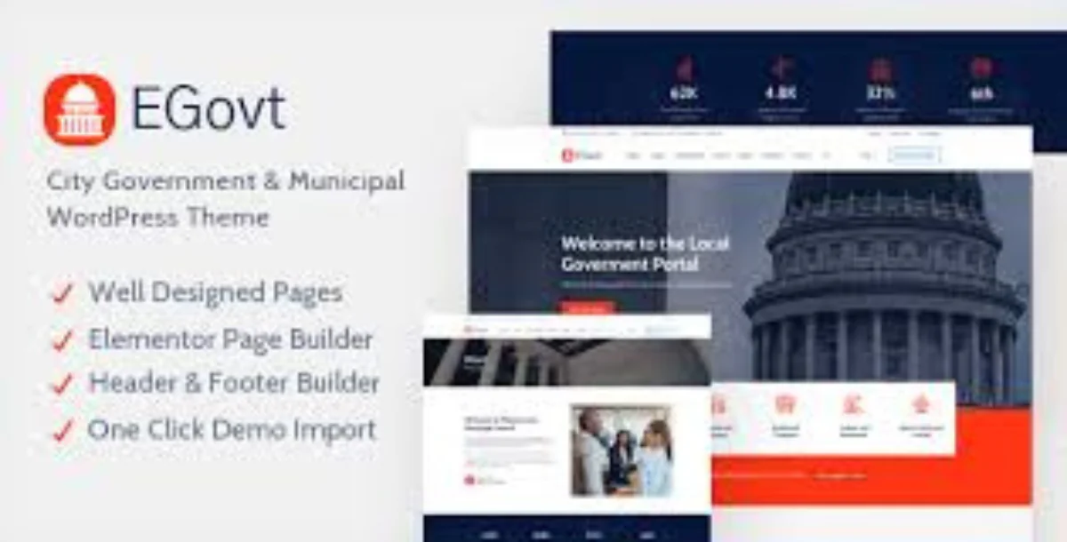 EGovt v1.6.5 - City Government WordPress Theme