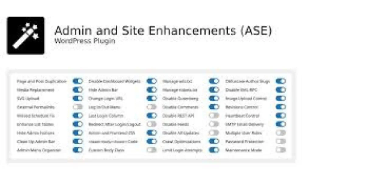 Admin and Site Enhancements (ASE) Pro v8.2.2