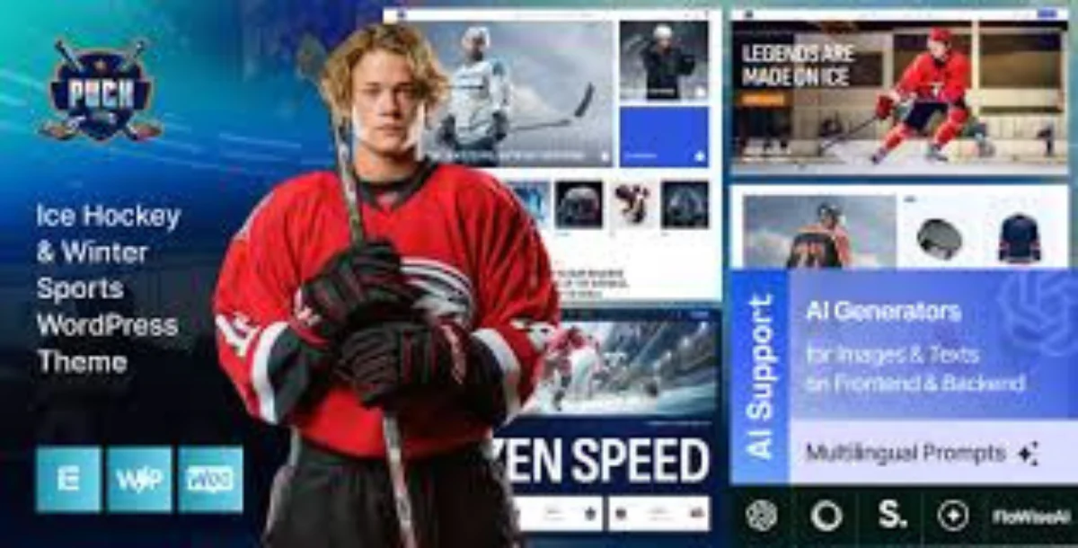 Puck - Ice Hockey & Winter Sports WordPress Theme