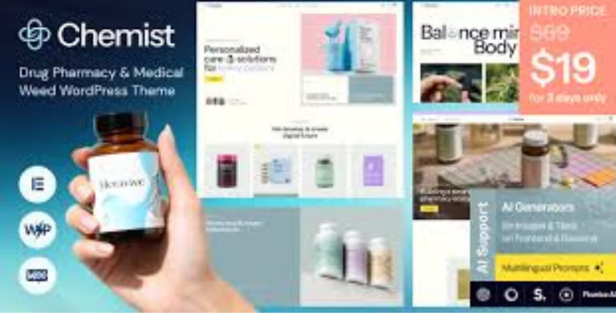 Chemist v1.0 - Drug Pharmacy & Medical Weed WordPress Theme