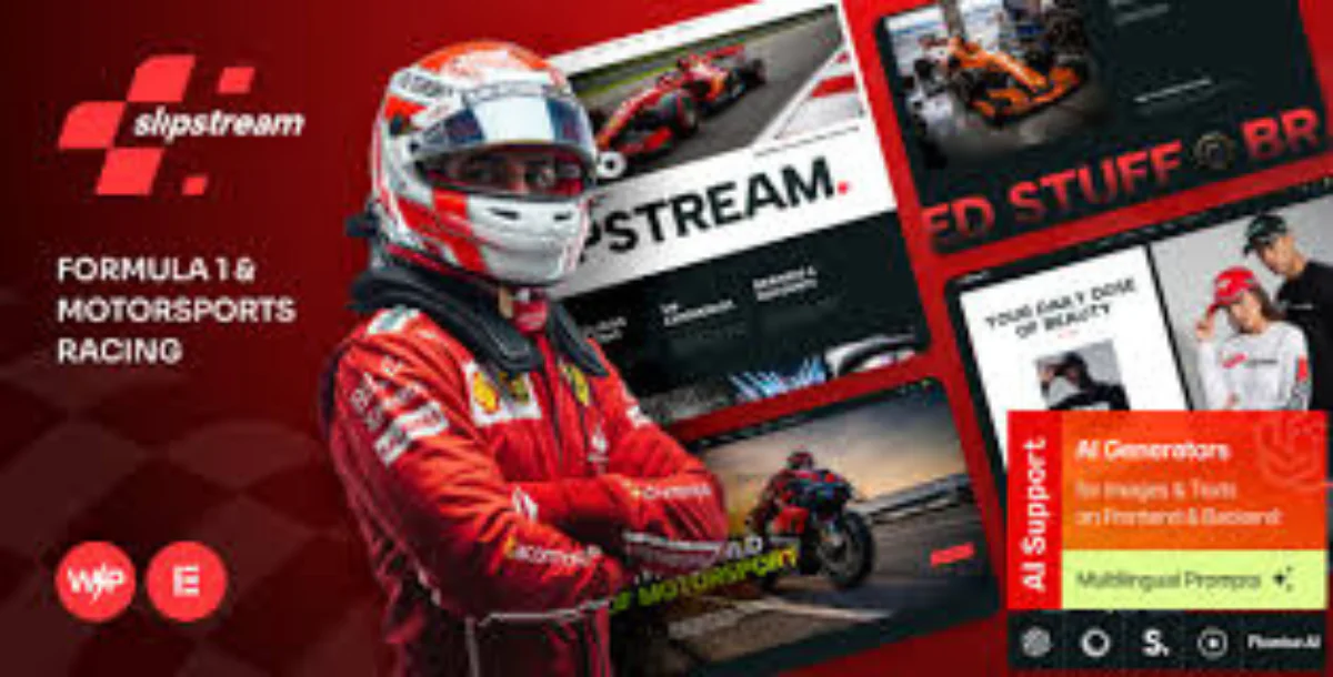 Slipstream v1.1 - Formula 1 & Motorsports Racing WordPress Theme
