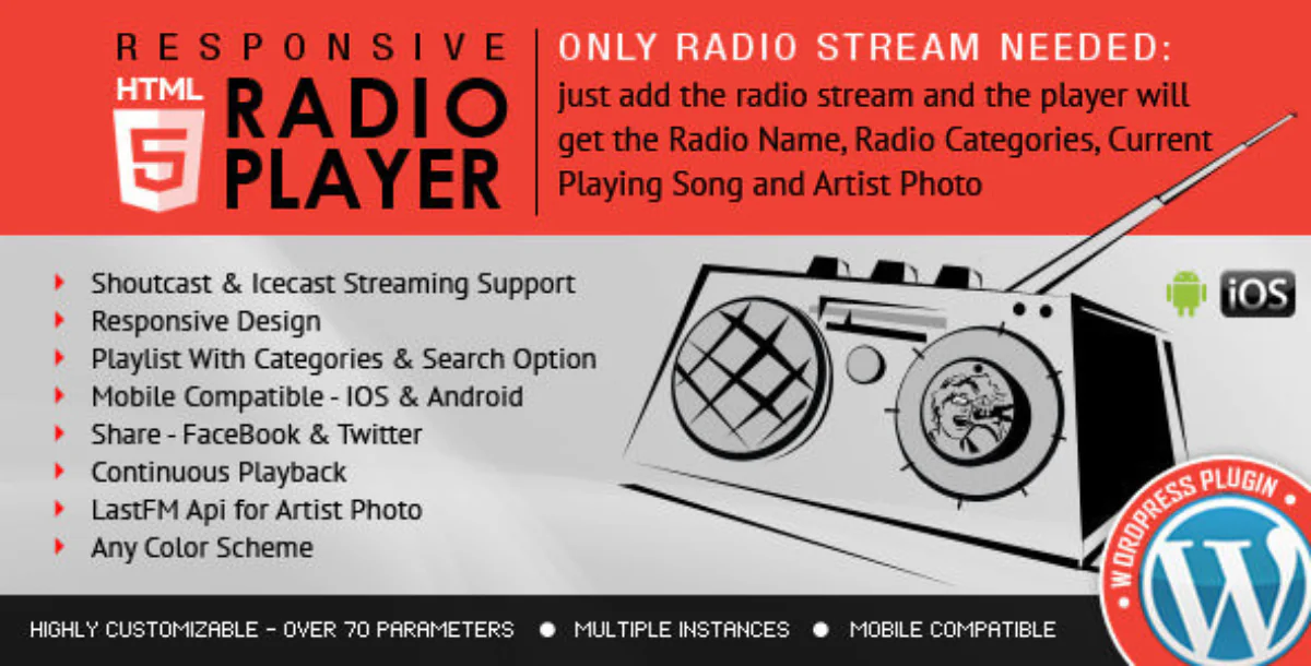 Radio Player Shoutcast & Icecast v4.4.9