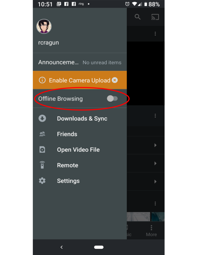 What is Plex Offline Sync