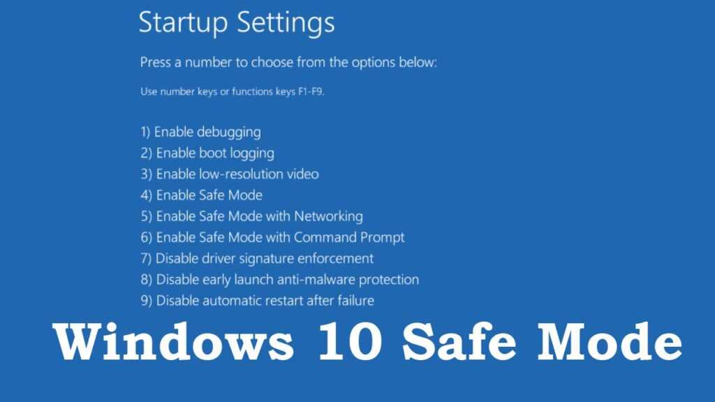 Windows 10 Safe Mode