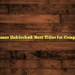 2 Player Games Unblocked: Best Titles for Competitive Fun