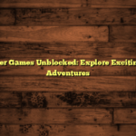 2 Player Games Unblocked: Explore Exciting Duo Adventures