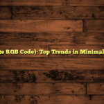 255) (White RGB Code): Top Trends in Minimalist Design