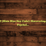 #6A5ACD (Slate Blue Hex Code): Discovering Its Color Psychology