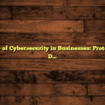 Importance of Cybersecurity in Businesses: Protecting Your Data