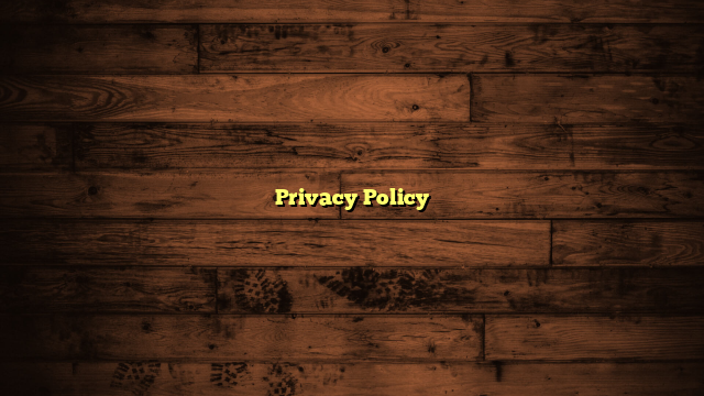 Privacy Policy