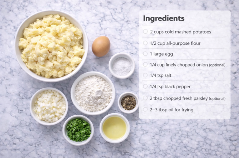 Potato Pancakes from Mashed Potatoes