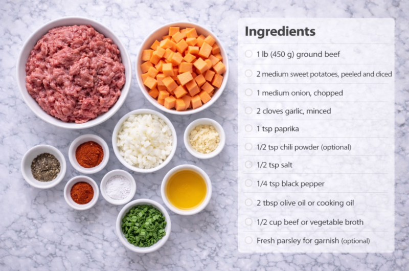 Ground Beef Sweet Potato Recipes