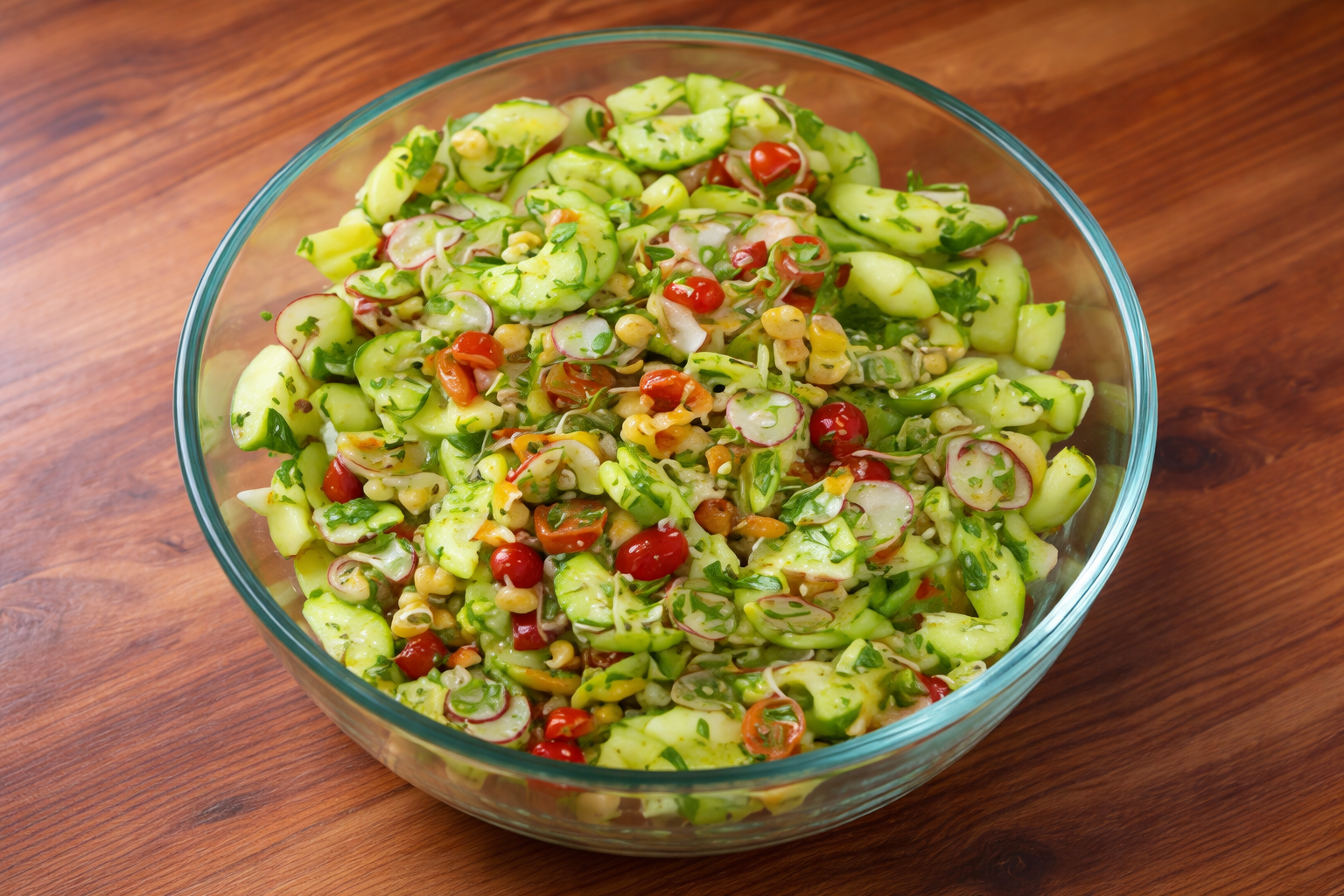 Mediterranean Cucumber Chickpea Salad