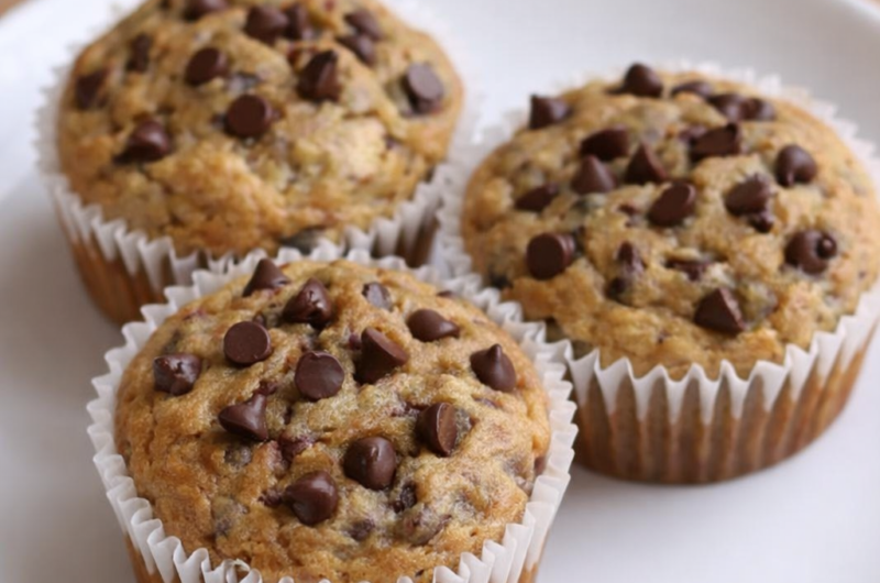 banana chocolate chip muffins